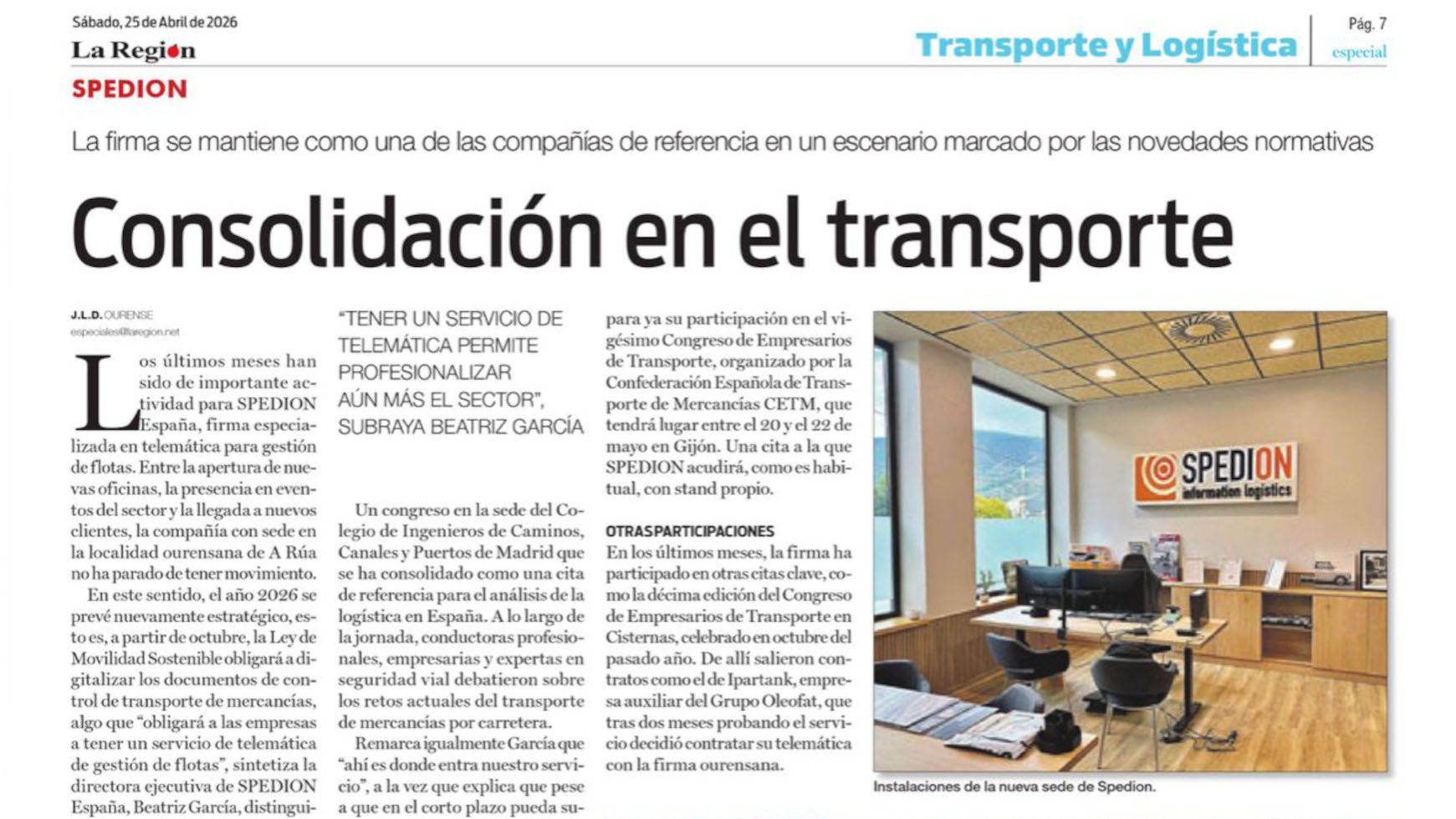 articolo de La Region